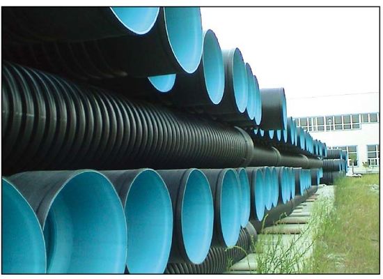 دستگاه اکستروژن لوله Dwc راه راه دو جداره HDPE PP