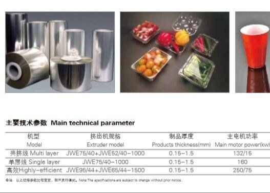 خطوط اکستروژن ورق PET مواد بسته بندی مواد غذایی Twin Screw