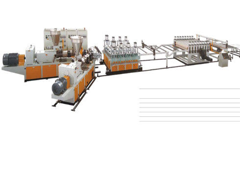 JWELL PVC Skinning WPC Foaming Board Door Making Machine PVC Profile Line Extrusion