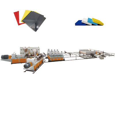 خط اکستروژن صفحه WPC PVC 1220MM دو پیچ 550 کیلوگرم در ساعت